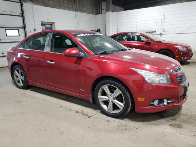 1G1PG5SC8C7170013 - 2012 CHEVROLET CRUZE LT 红色 照片 4