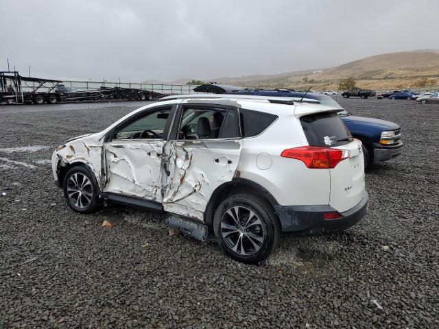 2T3DFREV3FW232461 - 2015 TOYOTA RAV4 LIMITED WHITE photo 2