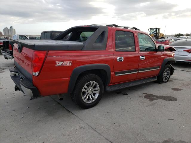 3GNEC12Z25G279282 - 2005 CHEVROLET AVALANCHE C1500 RED photo 3