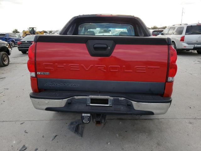 3GNEC12Z25G279282 - 2005 CHEVROLET AVALANCHE C1500 RED photo 6