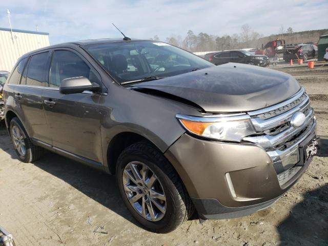 2FMDK3KC9EBA11567 - 2014 FORD EDGE LIMITED GRAY photo 4