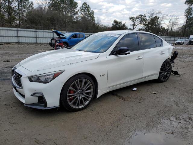 JN1FV7AP6JM460891 - 2018 INFINITI Q50 RED SPORT 400 WHITE photo 1