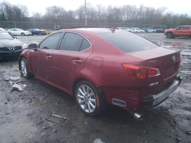 JTHCF5C24A5043832 - 2010 LEXUS IS 250 RED photo 2