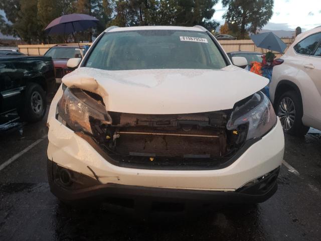 5J6RM4H70CL052911 - 2012 HONDA CR-V EXL WHITE photo 5