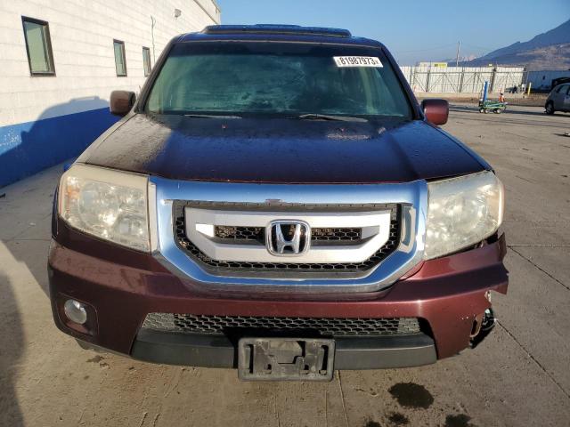 5FNYF38699B002999 - 2009 HONDA PILOT EXL RED photo 5