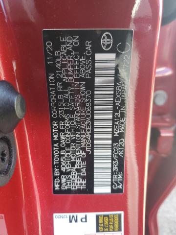 JTDS4MCE3MJ068370 - 2021 TOYOTA COROLLA SE 红色 照片 13