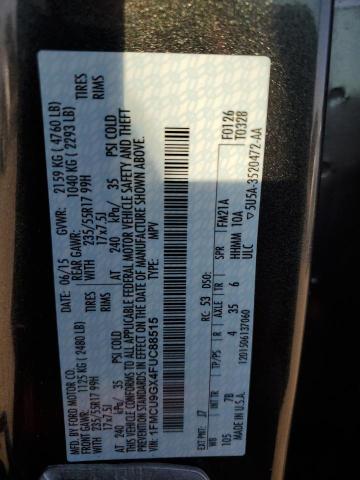 1FMCU9GX4FUC88515 - 2015 FORD ESCAPE SE 灰色 照片 13