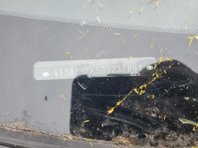 4T1BF1FK5GU237801 - 2016 TOYOTA CAMRY LE SILVER photo 12