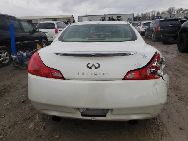 JNKCV64E78M113521 - 2008 INFINITI G37 BASE WHITE photo 6