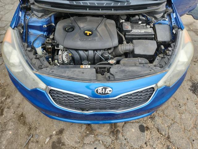 KNAFX4A82E5089269 - 2014 KIA FORTE EX BLUE photo 11