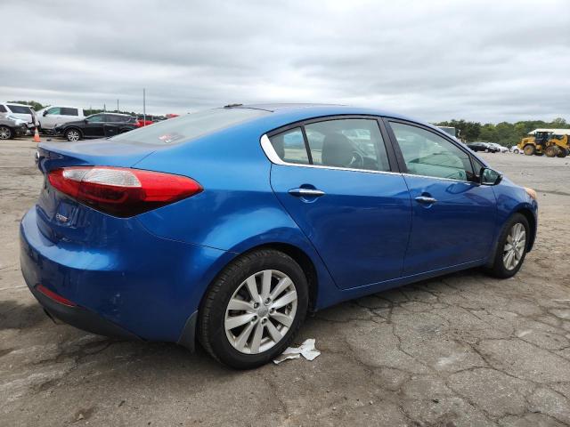 KNAFX4A82E5089269 - 2014 KIA FORTE EX BLUE photo 3