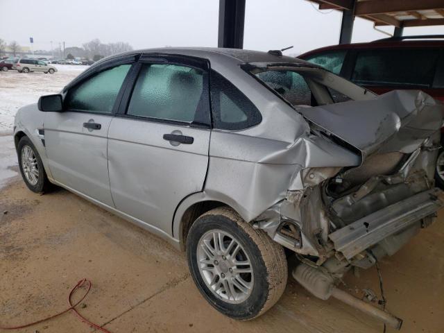 1FAHP35N78W227771 - 2008 FORD FOCUS SE SILVER photo 2