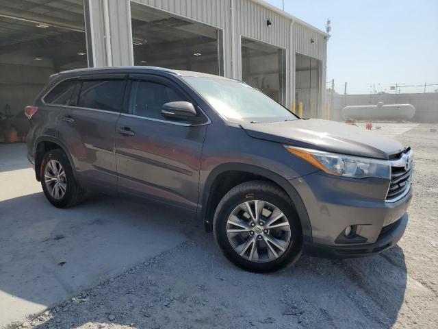 5TDJKRFH1FS127328 - 2015 TOYOTA HIGHLANDER XLE Grau Foto 4