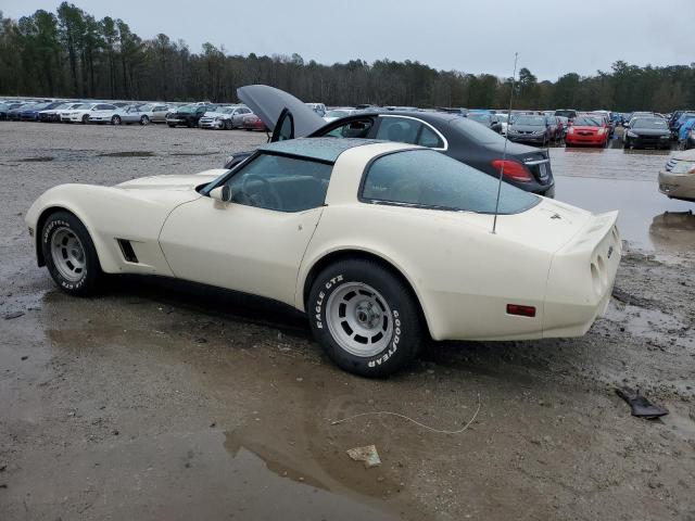 1G1AY8760BS417205 - 1981 CHEVROLET CORVETTE CREAM photo 2