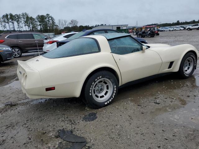 1G1AY8760BS417205 - 1981 CHEVROLET CORVETTE CREAM photo 3