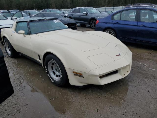 1G1AY8760BS417205 - 1981 CHEVROLET CORVETTE CREAM photo 4