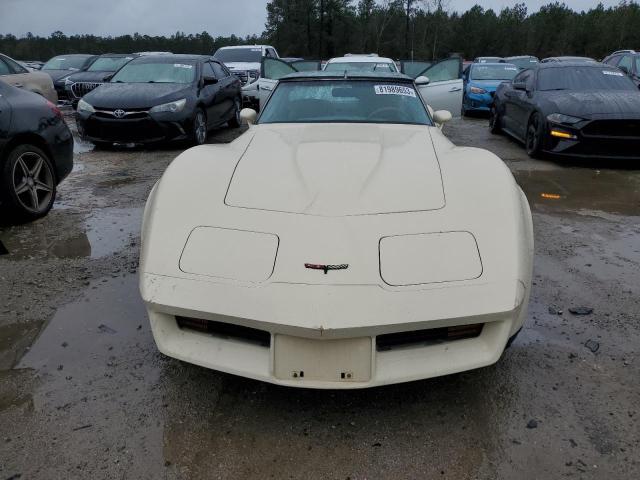 1G1AY8760BS417205 - 1981 CHEVROLET CORVETTE CREAM photo 5