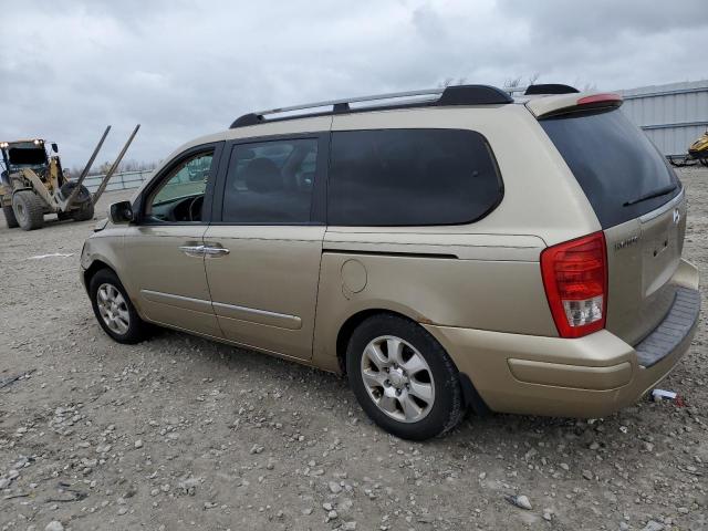 KNDMC233176035423 - 2007 HYUNDAI ENTOURAGE GLS GOLD photo 2