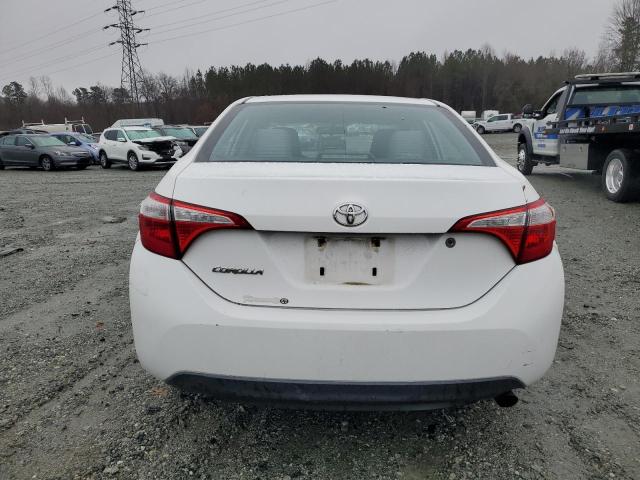 2T1BURHE7EC157104 - 2014 TOYOTA COROLLA L WHITE photo 6