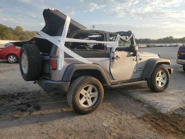 1C4AJWAG2FL690339 - 2015 JEEP WRANGLER SPORT فضي صورة 3