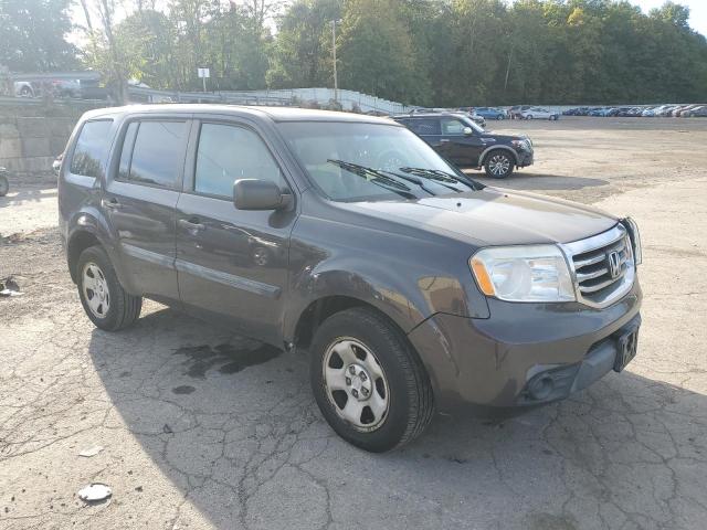5FNYF4H23DB071411 - 2013 HONDA PILOT LX GRAY photo 4