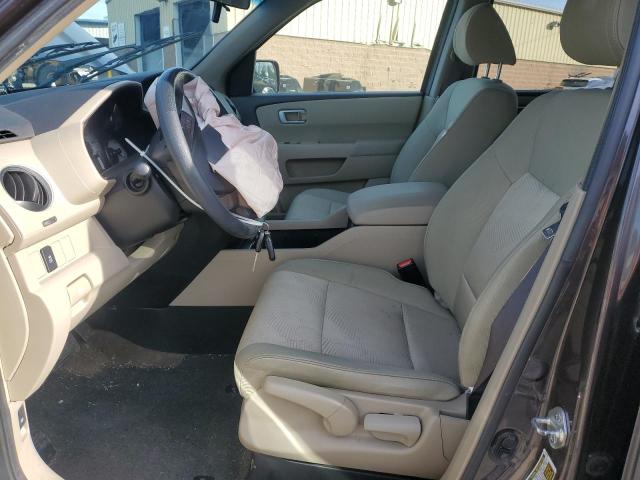 5FNYF4H23DB071411 - 2013 HONDA PILOT LX GRAY photo 7