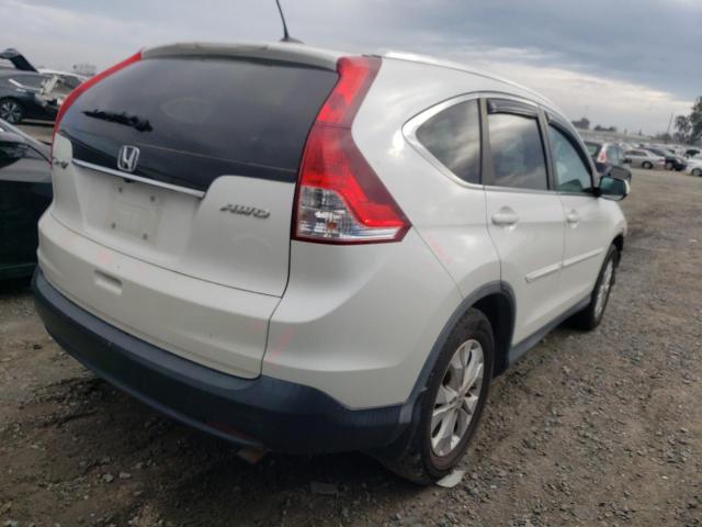 5J6RM4H79DL035719 - 2013 HONDA CR-V EXL WHITE photo 3