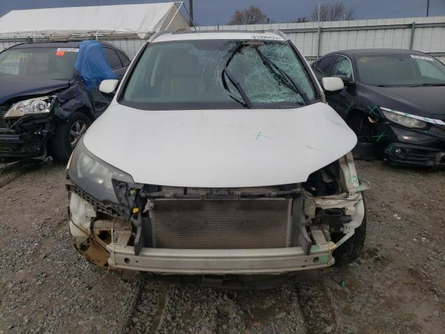 5J6RM4H79DL035719 - 2013 HONDA CR-V EXL WHITE photo 5