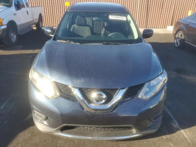 5N1AT2MT4GC896044 - 2016 NISSAN ROGUE S BLUE photo 5