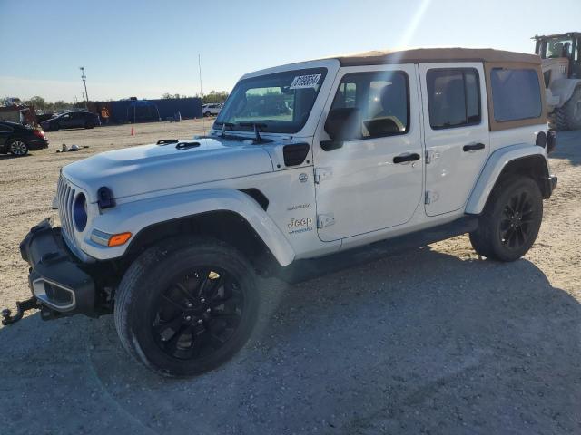 1C4JJXP62MW677073 - 2021 JEEP WRANGLER U SAHARA 4XE WHITE photo 1