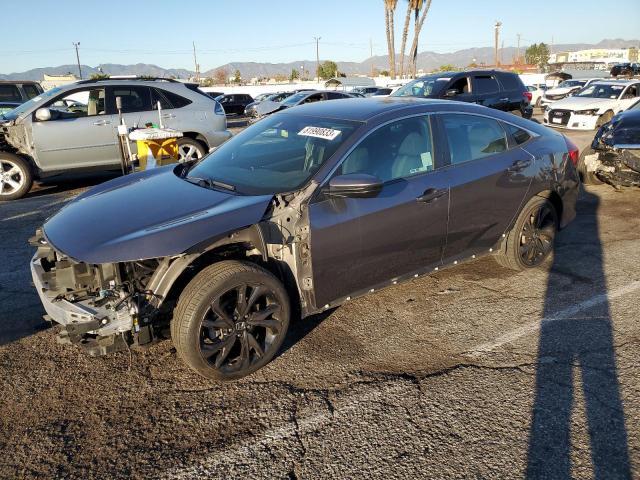 19XFC2F86LE213458 - 2020 HONDA CIVIC SPORT GRAY photo 1