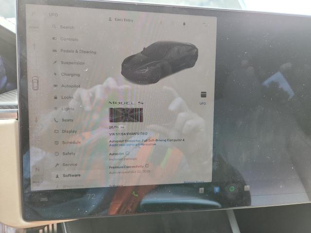5YJSA1E68PF517812 - 2023 TESLA MODEL S შავი ფოტო 9