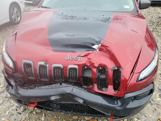 1C4PJMBB6EW251949 - 2014 JEEP CHEROKEE TRAILHAWK BURGUNDY photo 11
