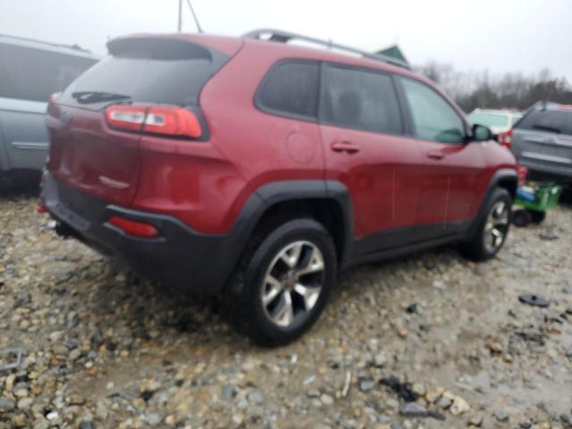 1C4PJMBB6EW251949 - 2014 JEEP CHEROKEE TRAILHAWK BURGUNDY photo 3