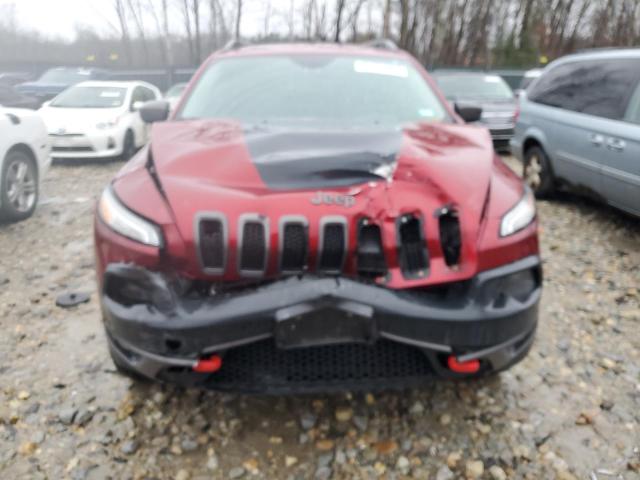 1C4PJMBB6EW251949 - 2014 JEEP CHEROKEE TRAILHAWK BURGUNDY photo 5