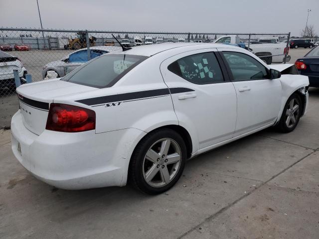 1C3CDZAB3DN662514 - 2013 DODGE AVENGER SE WHITE photo 3