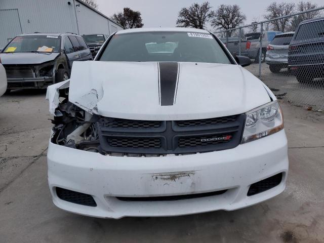 1C3CDZAB3DN662514 - 2013 DODGE AVENGER SE WHITE photo 5