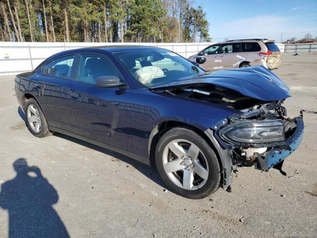 2C3CDXAT2GH133064 - 2016 DODGE CHARGER POLICE BLUE photo 4