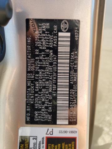 4T1BF1FK9FU079347 - 2015 TOYOTA CAMRY LE BEIGE photo 13