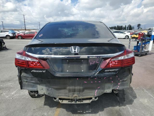 1HGCR2F5XGA187691 - 2016 HONDA ACCORD SPORT BLACK photo 6