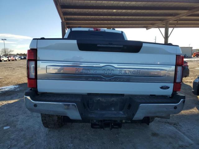 1FT8W2BT7NED72675 - 2022 FORD F250 SUPER DUTY WHITE photo 6