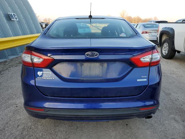 1FA6P0HD5E5376285 - 2014 FORD FUSION SE BLUE photo 6