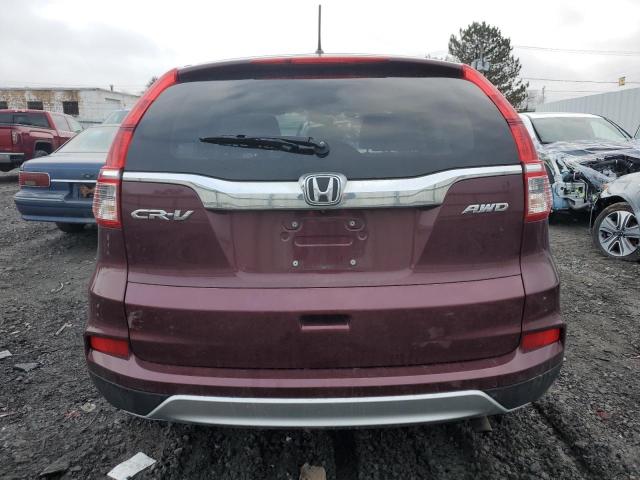 5J6RM4H5XGL136397 - 2016 HONDA CR-V EX MAROON photo 6