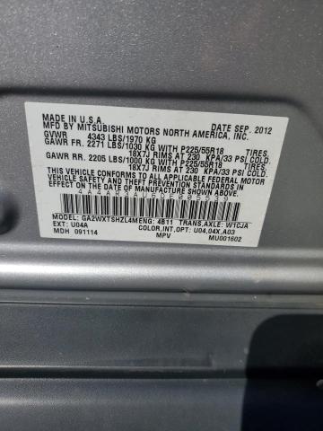 4A4AR3AU6DE005539 - 2013 MITSUBISHI OUTLANDER ES 黑色 照片 13