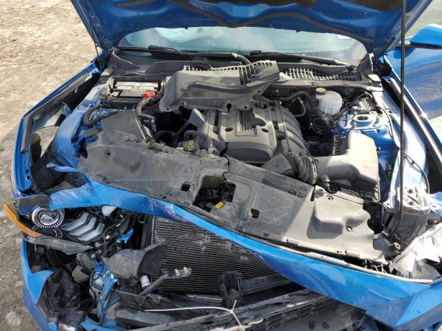 1FA6P8TH0L5187940 - 2020 FORD MUSTANG BLUE photo 11