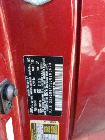 5XXGM4A75DG185673 - 2013 KIA OPTIMA LX ბურგუნდია ფოტო 12