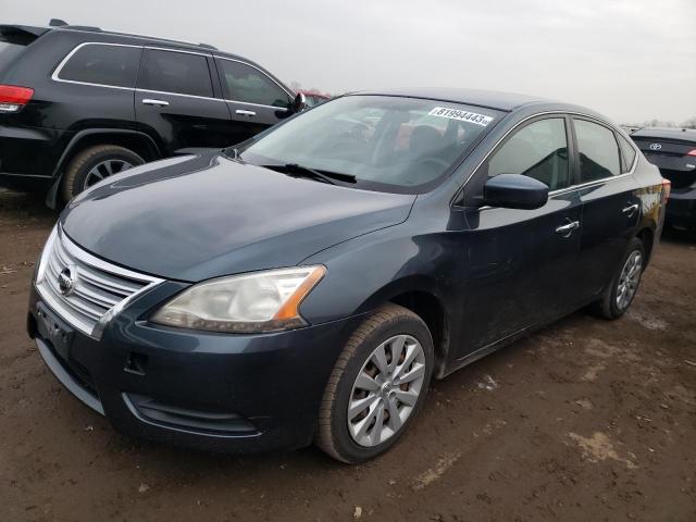 3N1AB7APXEY286121 - 2014 NISSAN SENTRA S BLUE photo 1