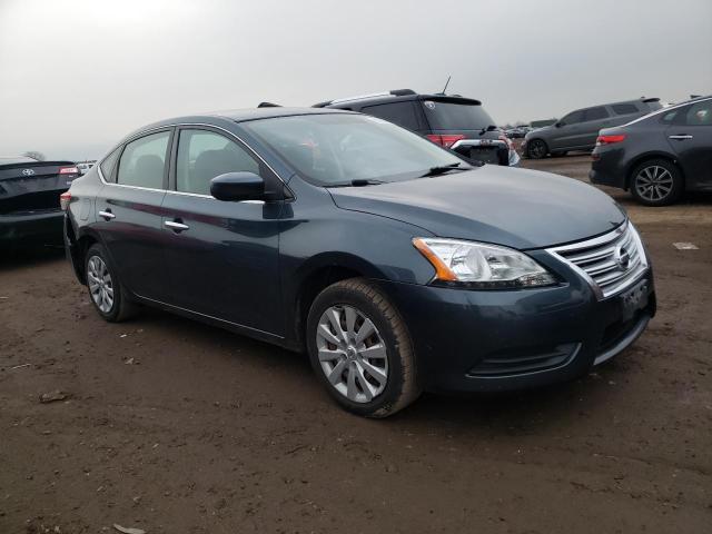 3N1AB7APXEY286121 - 2014 NISSAN SENTRA S BLUE photo 4