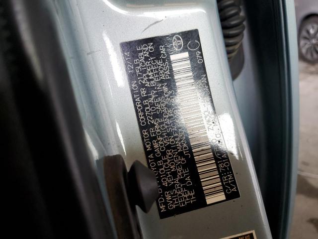 JTDKN3DU9F1911813 - 2015 TOYOTA PRIUS Turkuaz foto 12