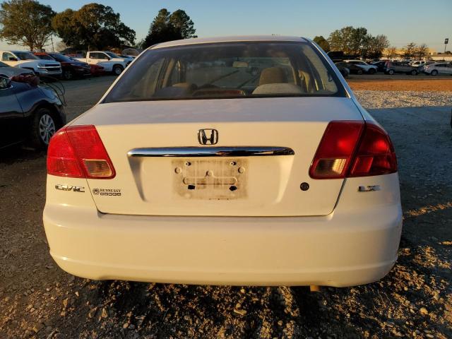 2HGES16572H507728 - 2002 HONDA CIVIC LX WHITE photo 6